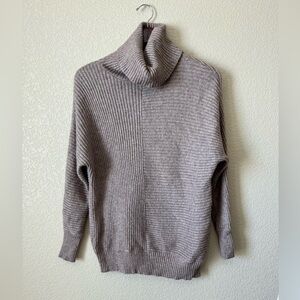 Large Tan turtleneck long sleeve free people inspired vintage fall vintage